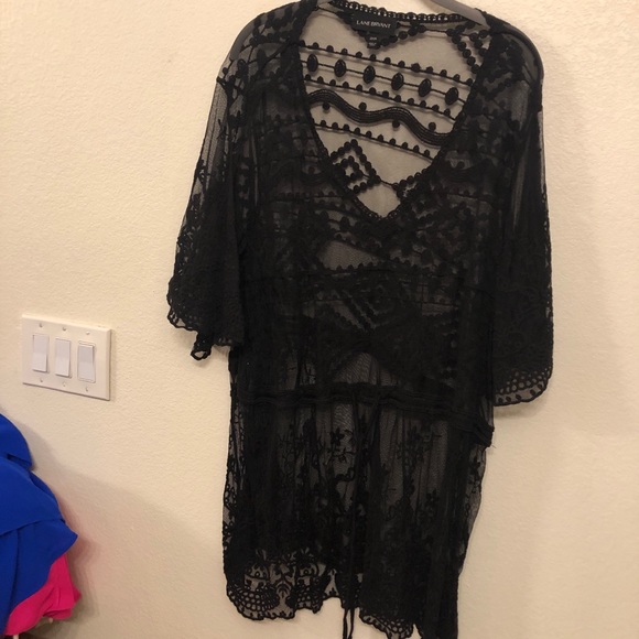 black lace top size 22